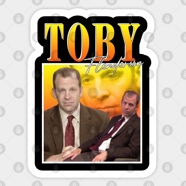 Toby Flenderson Sticker by TeesBySilvia